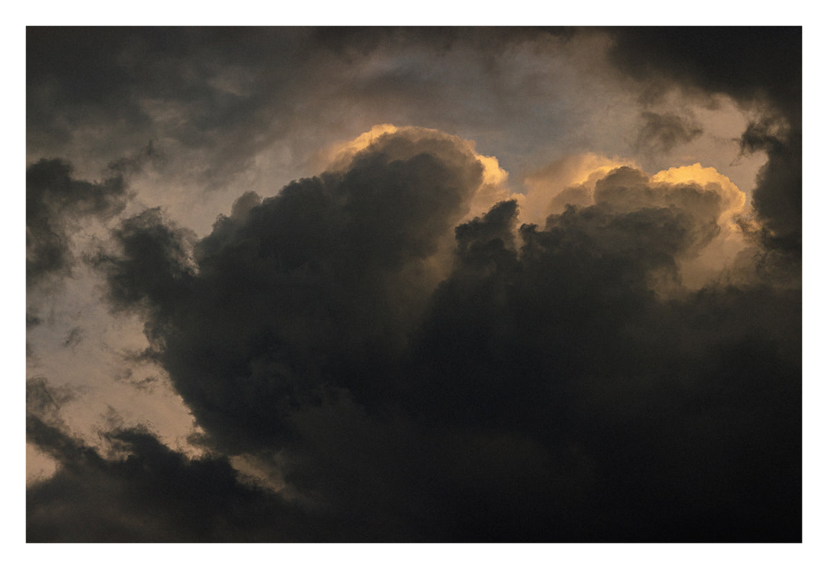 Alberta cloud, each formation unrepeatable. Shown with the white signing border.