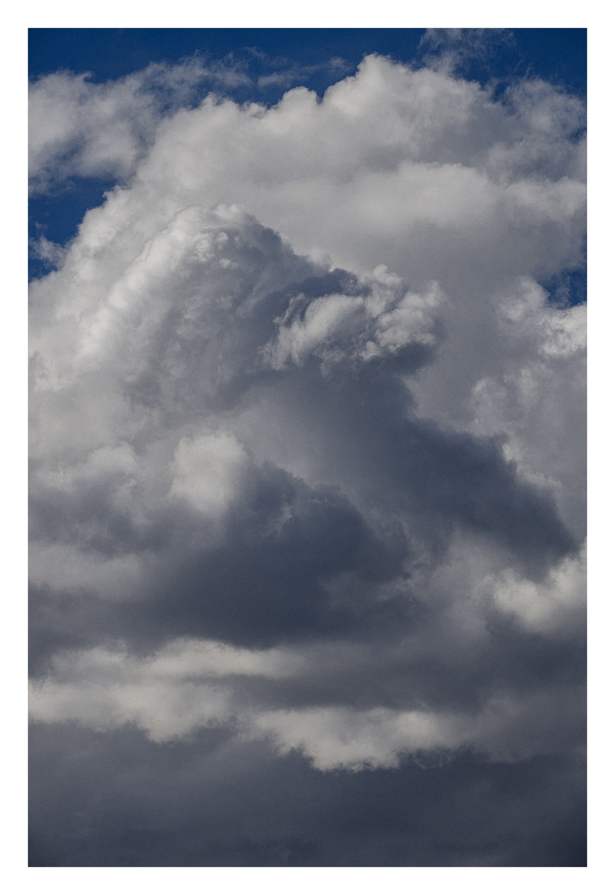 Ancient, monumental Alberta cloud formations. Shown with the white signing border.
