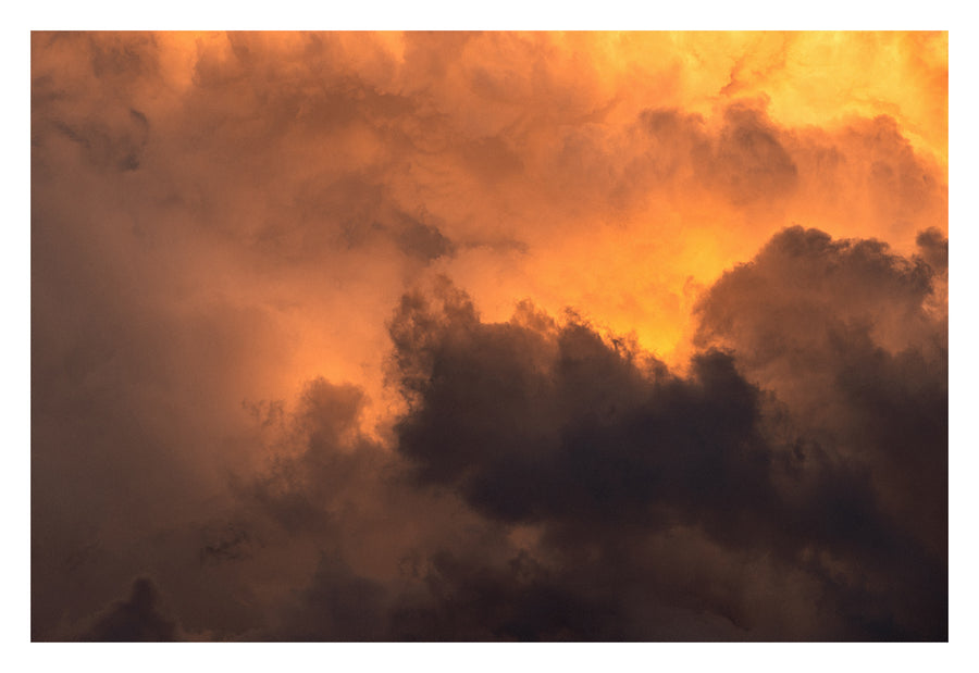 Alberta cloud like dunes crossing a landscape that never sees rain. Shown with the white signing border.