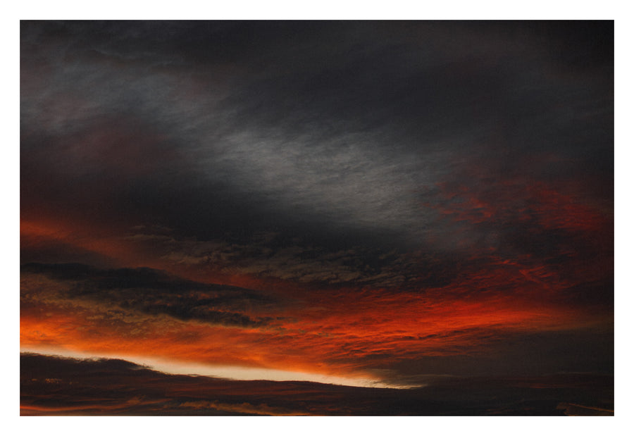 An Alberta horizon where cloud becomes landscape. Shown with the white signing border.